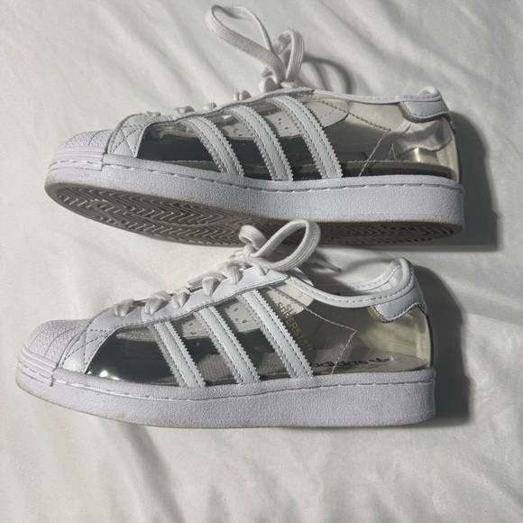 Adidas Superstar Sneakers white and clear Size 5 (230 mm) - Picture 2 of 10